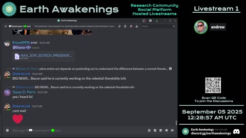 Earth Awakenings - Livestream 1 - #3397 - Live on Rumble/Youtube/X-Twitter/Twitch