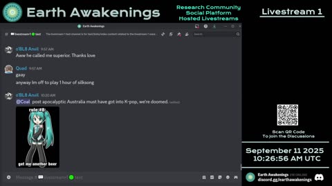 Earth Awakenings - Livestream 1 - #4011 - Live on Rumble/Youtube/X-Twitter/Twitch