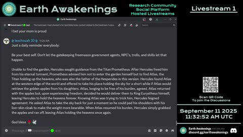 Earth Awakenings - Livestream 1 - #4011 - Live on Rumble/Youtube/X-Twitter/Twitch
