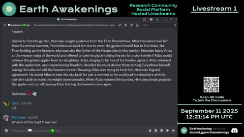 Earth Awakenings - Livestream 1 - #4011 - Live on Rumble/Youtube/X-Twitter/Twitch
