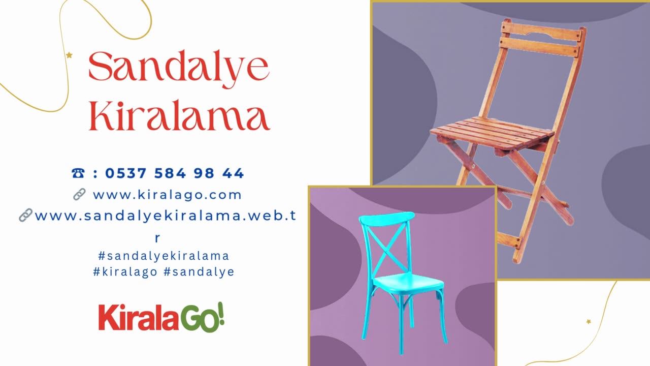 Sandalye Kiralama