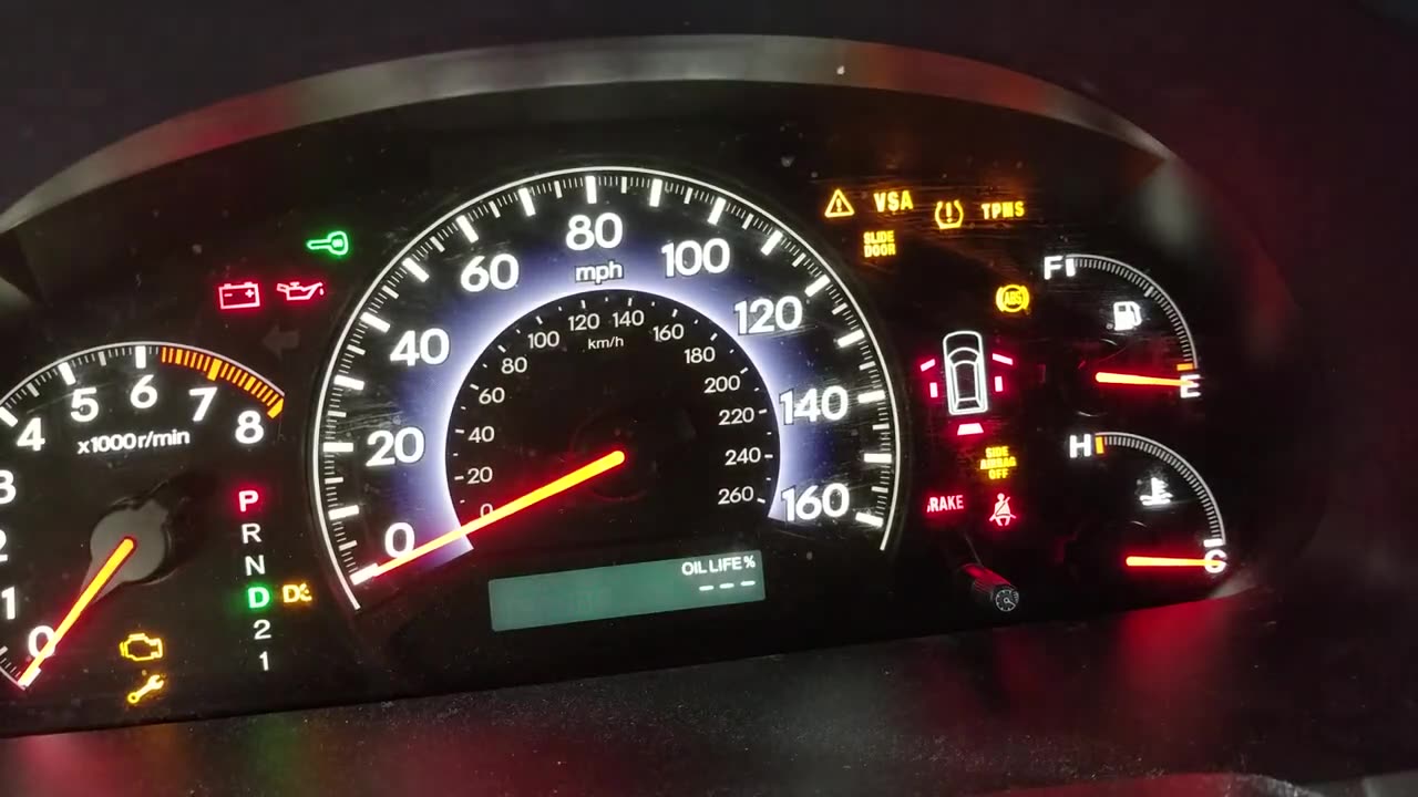 Reset oil light 2007 Honda Odyssey