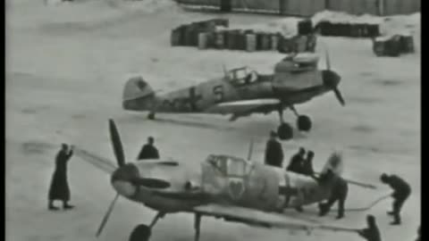 ME 109's eastern front - rarer film shots
