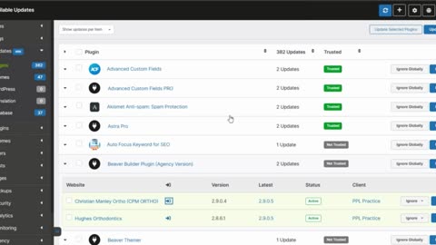 Update and Sync PPL Sites in MainWP