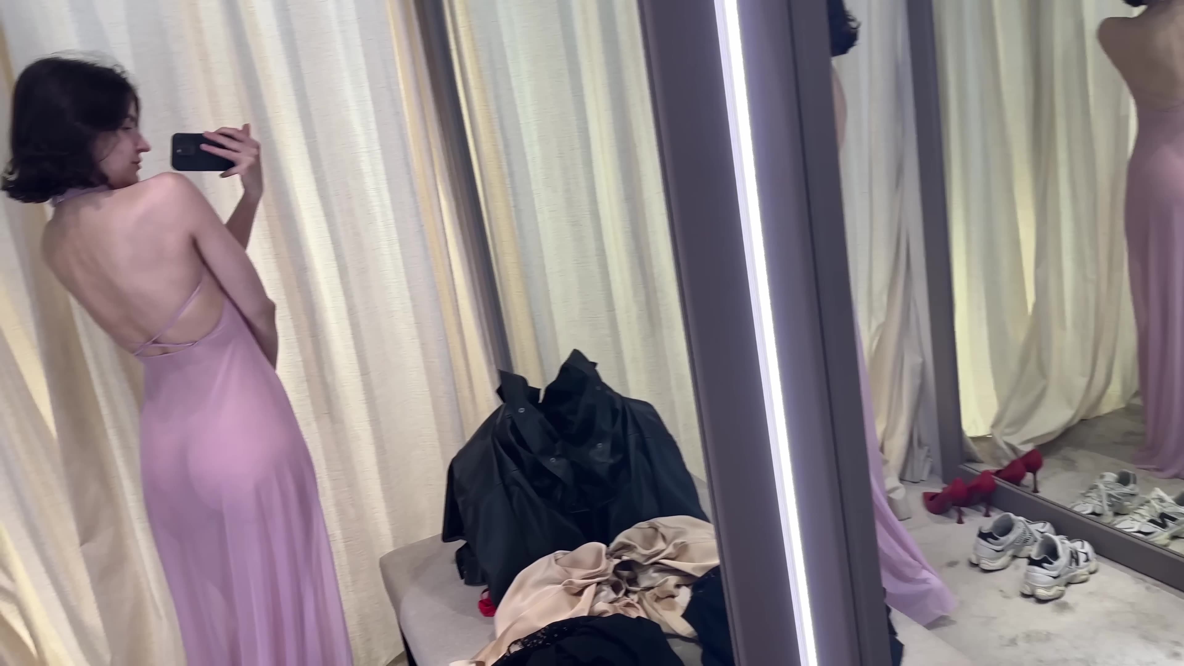 Transparent Clothes Try On Haul _ No Bra