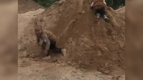Whose childhood was it - Children playing in the dirt