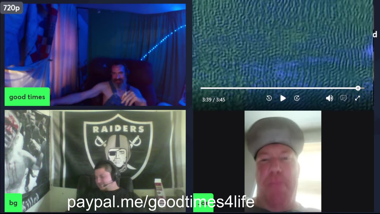 07/26/25 Goodtimes4life VOD: "taking a break from mowing the grass"