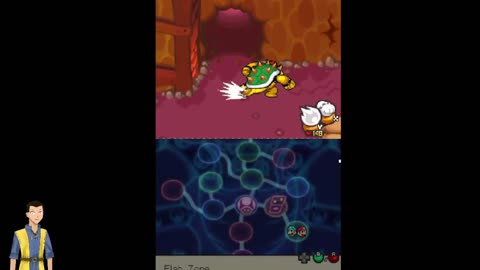 Mario & Luigi: Bowser's Inside Story! (DS/RetroArch) day 11 Bowser's training regiment!