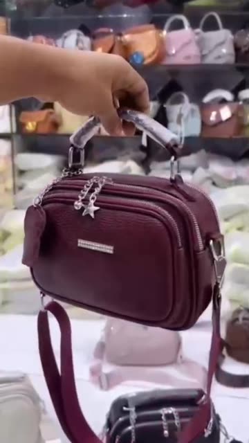 Coffee Brown Crossbody Bag