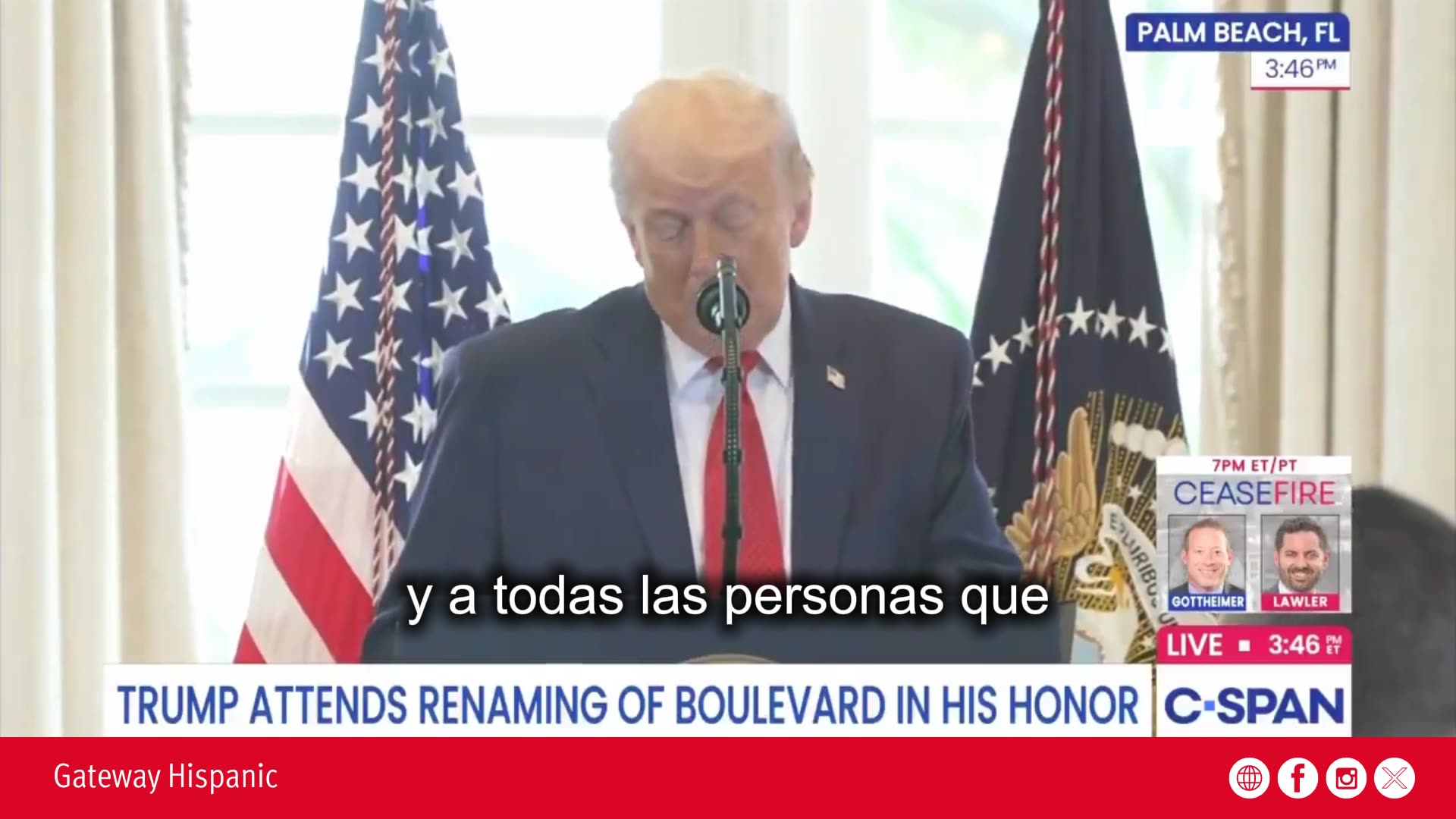 Trump thanks Florida for the avenue renaming tribute (VIDEO)