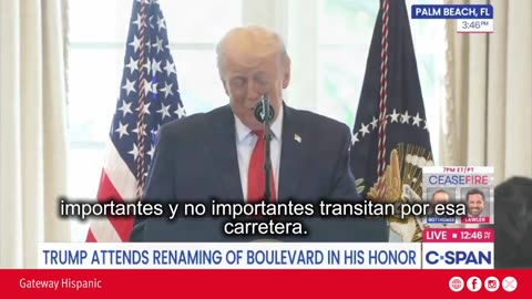 Trump thanks Florida for the avenue renaming tribute