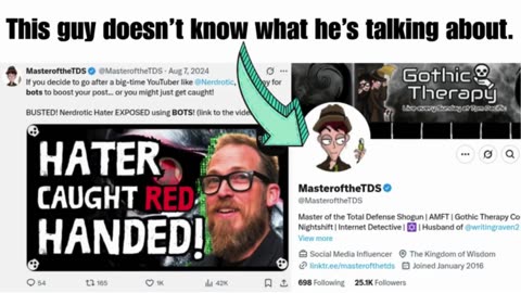 #nerdrotic #gothictherapy #youtubebots #bigdata #youtubers