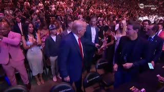 President Donald Trump Makes Entrance At UFC 316 In Newark