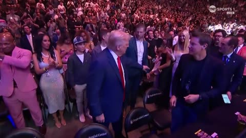 President Donald Trump Makes Entrance At UFC 316 In Newark