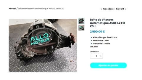 ALLOMOTEUR.COM - Boite de vitesses automatique AUDI 3.2 FSI KSU