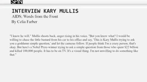 Kary Mullis - KNEW The TRUTH About Anthony Fauci