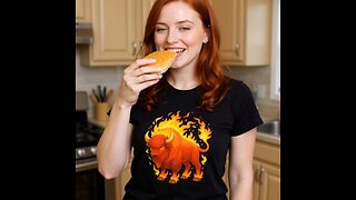 Redhead Bombshell in the Kitchen: Juicy Burger Challenge! 😋🔥. @samerbrasil
