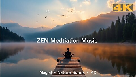 4K Music for ZEN Meditation with Nature Sounds | Magical Relaxation