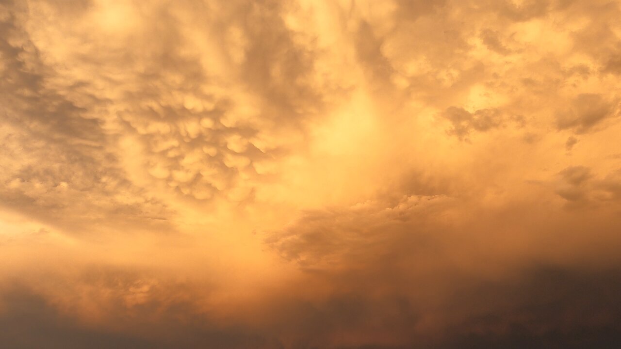 Stormclouds Departing at Sunset - August 18, 2025