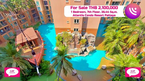 Atlantis Condo Resort Pattaya, Jomtien, Thailand, THB 2,100,000, 1 Bedroom, For Sale