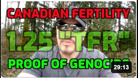 CANADA FERTILITY DATA PROVES GENOCIDE - IT HAPPENED IN YOUR COUNTRY TOO