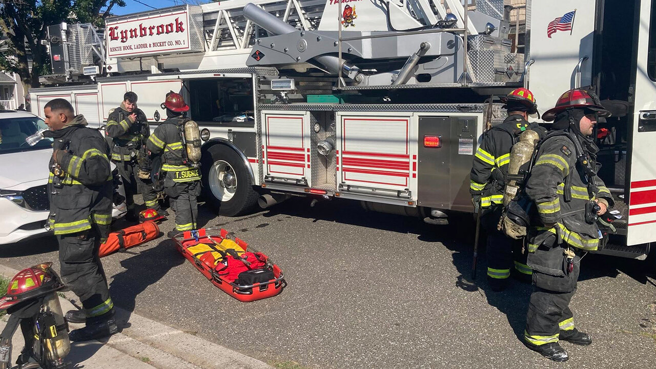 Mutual Aid to East Rockaway for a House Fire
