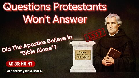 Salty Scriptura. Questions Protestants Just Will Not Answer.