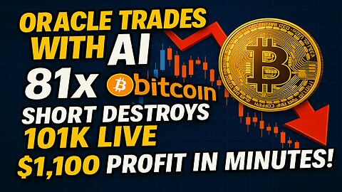 Oracle Trades with AI | 81x Bitcoin Short Destroys 101K Live – $1,100 Profit in Minutes!
