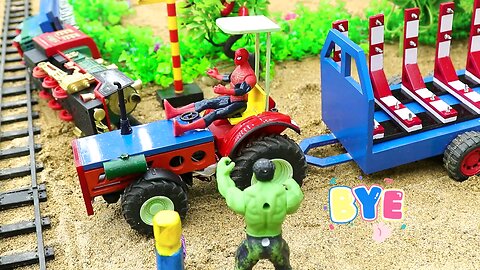 Diy_tractor_making_bulldozer_repair_train_railway___Excavator_Crawler_Crane_and_Construction_Trucks