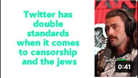 Twitter has double standards when it comes to censorship and the jews