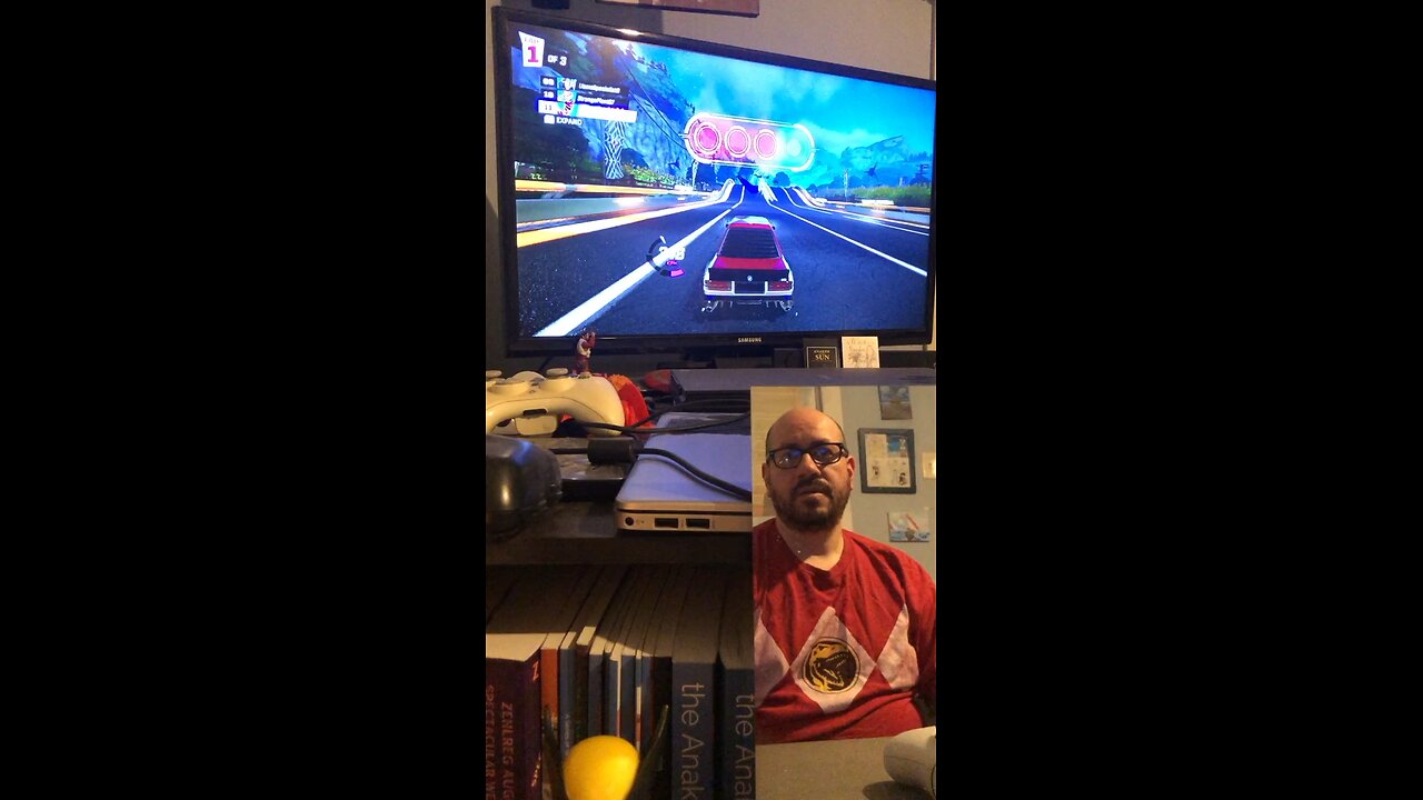 Rocket Racing in my Red Ranger mobile