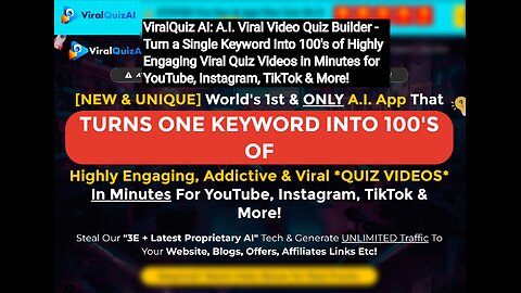 ViralQuiz AI: Generate Viral Quizzes for All Social Media