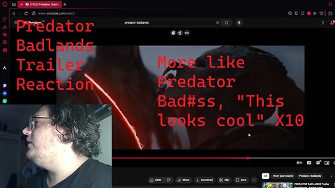 Predator Badlands Trailer Reaction With Jezza, "This looks cool" Edition