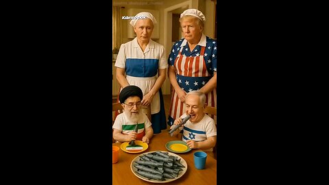 Animated Parody: US, Russia, Iran & Israel Mock the War