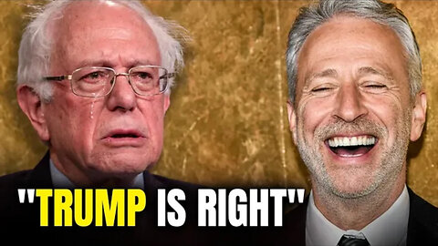 Bernie PANICS in Silence as Jon Stewart Has On-Air BREAKDOWN Over Trump Truth Bomb!
