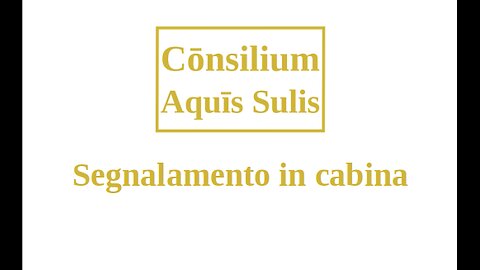 Segnalamento in cabina (Italiano)