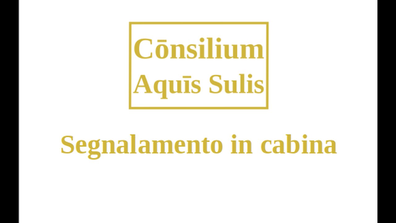 Segnalamento in cabina (Italiano)