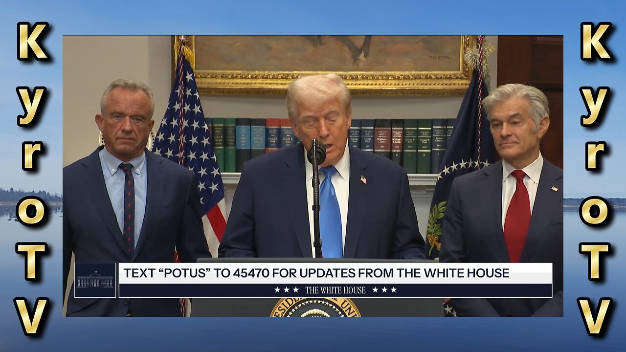 Presidentti Trump antaa lausunnon rokotteista ja autismista (suomenkielinen tekstitys)