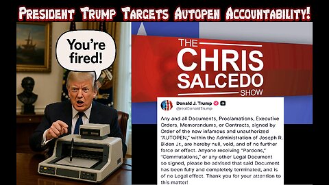 First The Drug Boats, Now The Autopen!