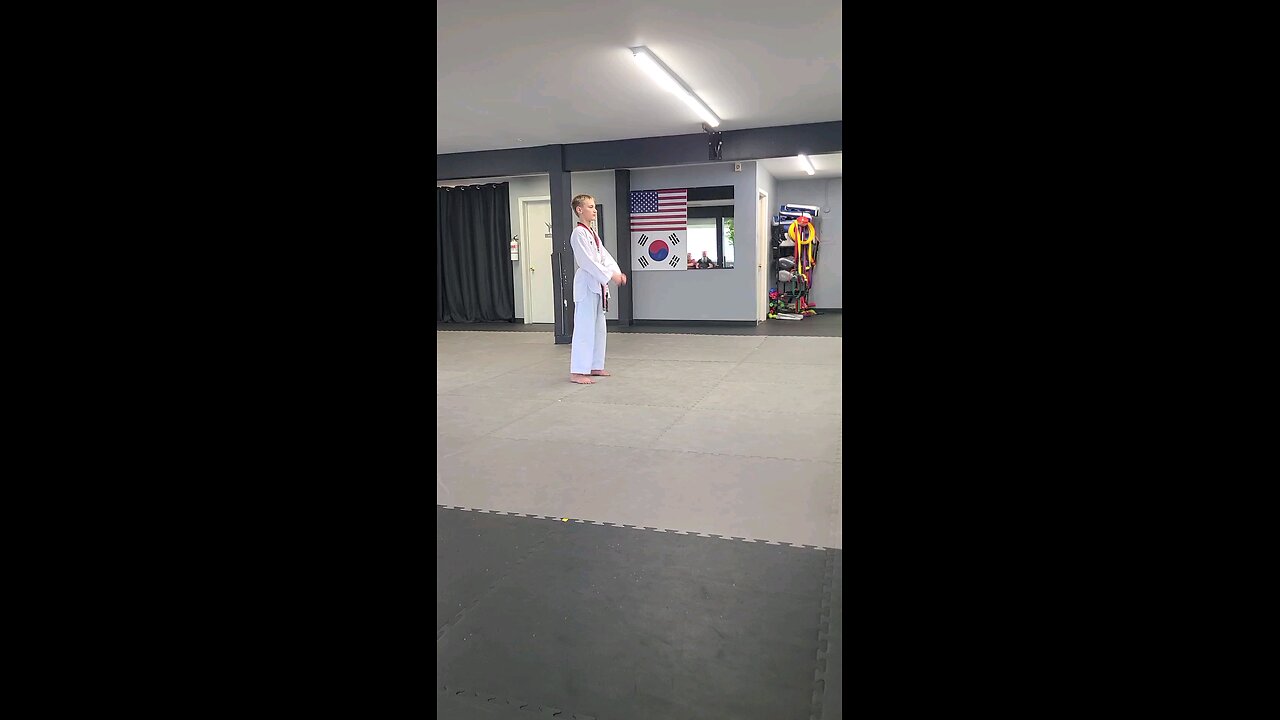 Oldest son's Poomsae Black Belt Test