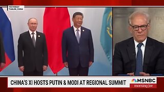 How does Trump react to show of strength from Putin, Modi and Xi?