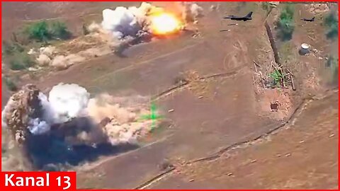 MiG-29 fighter jet obliterated desert checkpoint where Russian officers and soldiers were stationed
