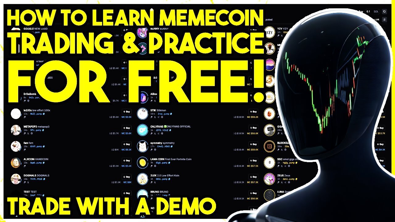 How To Learn Memecoin Trading Without Losing Money (TRADE WITH A DEMO)
