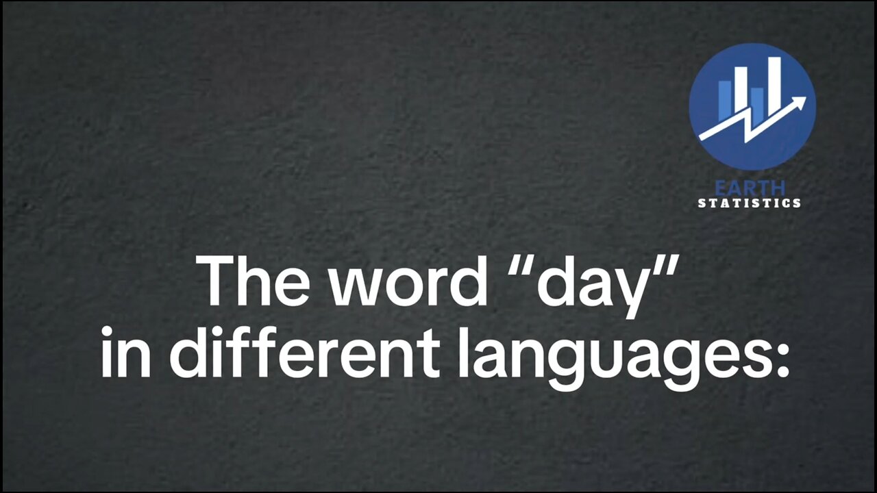 The word “day” in different languages