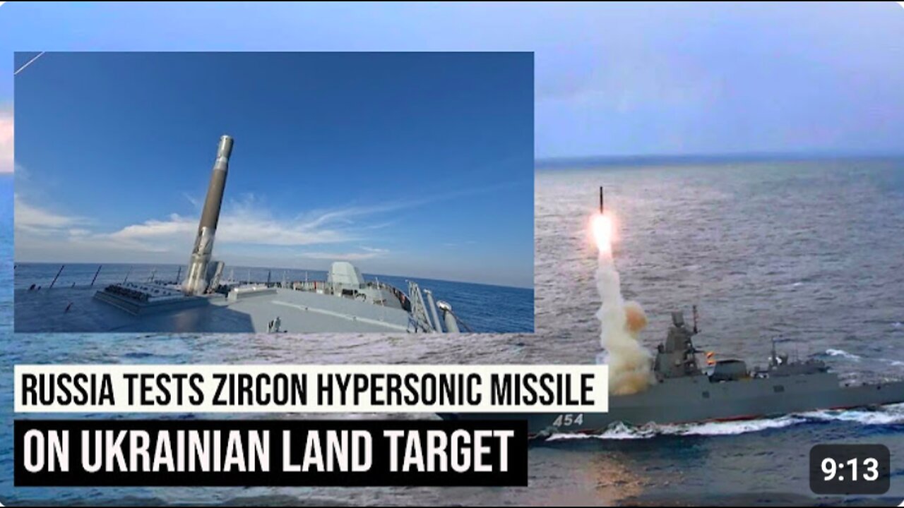 Russia Tests Zircon Hypersonic Missile Against A Ukrainian Ground Target - Then This Happened...