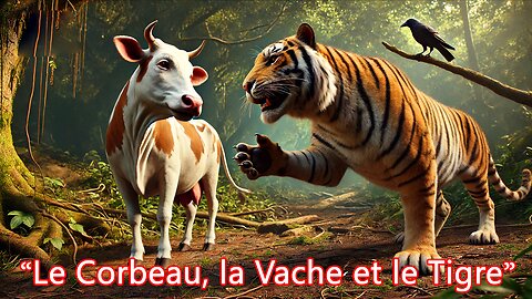 La Vache, le Corbeau et le Tigre | Conte de Courage et Amitié | Fable Animée