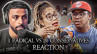 1 Black Radical vs 20 Black Conservatives Reaction!