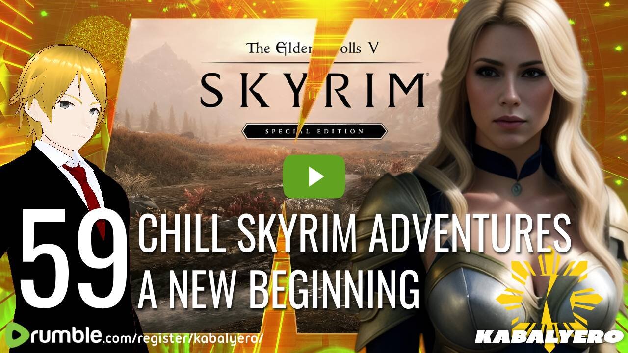 🔴 Skyrim Special Edition [59] 🎮 Chill Skyrim Adventures! A New Beginning via Rumble Studio