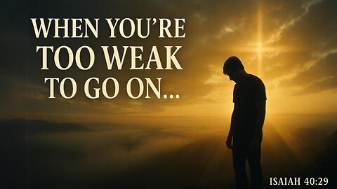 When You’re Tired of Fighting Alone | ‘He Lifts Me’ Christian Song for Strength 🙏