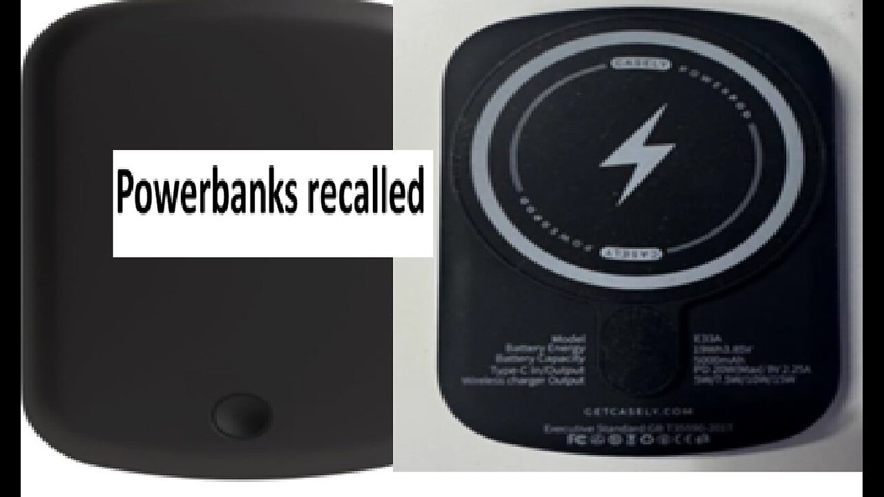 Power bank recalled due to risk of fire